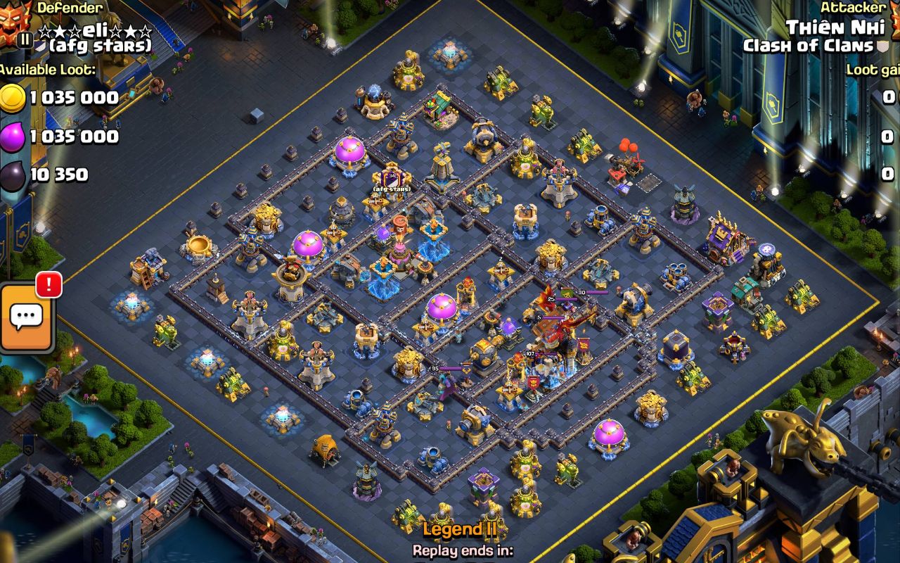 Town Hall 18 Legend Base layout by bavaria