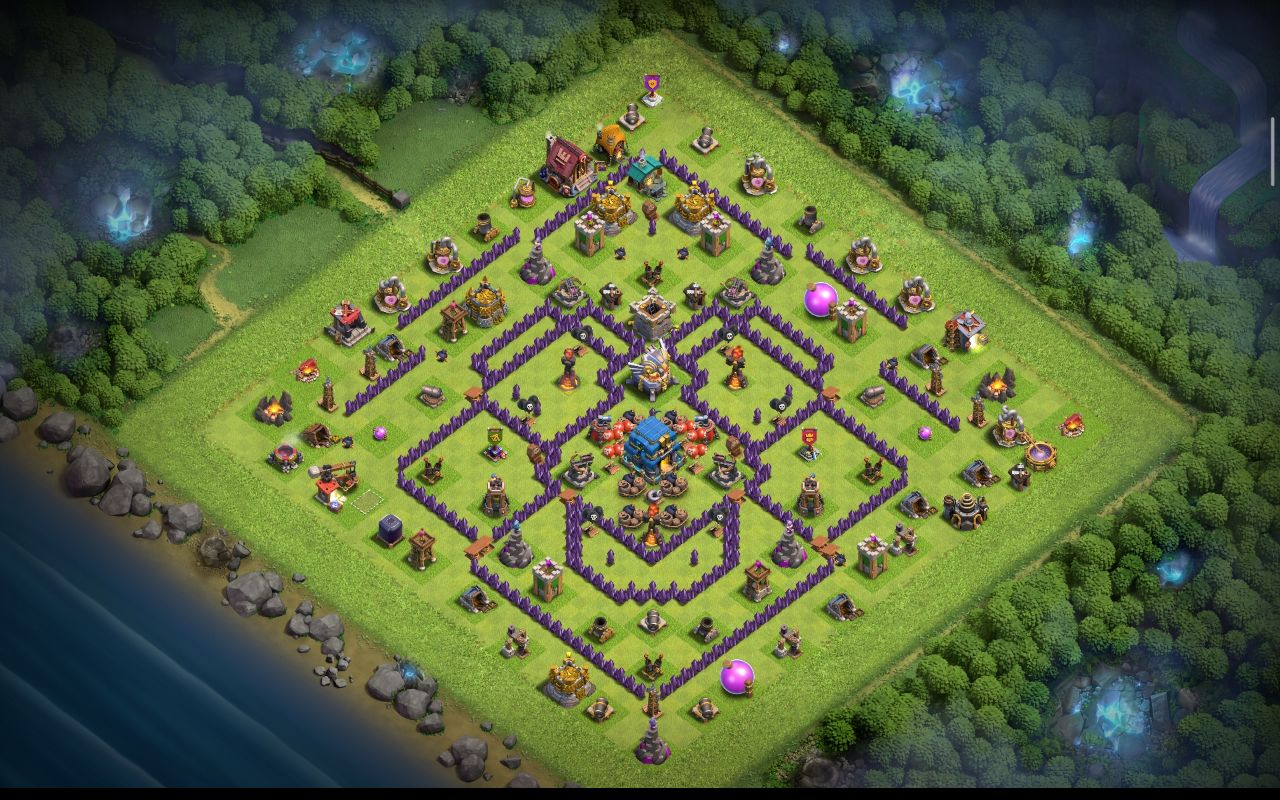 Town Hall 12 Hybrid Base layout by ادخل الكلان اذه أنته عربي ومنور