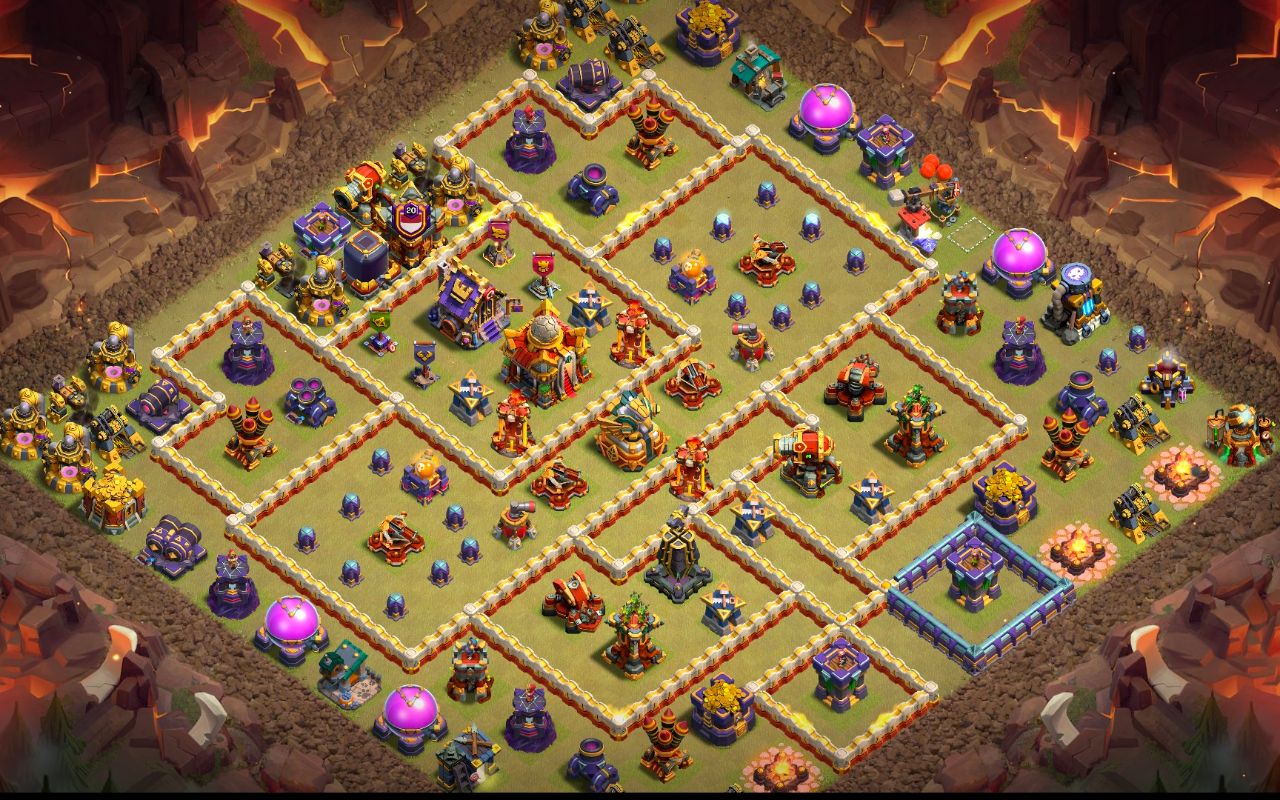 Town Hall 16 War Base layout by Reza Gunawan Atmajaya