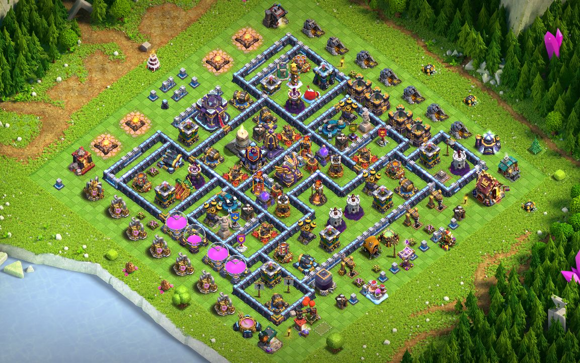 Town Hall 15 Trophy Base layout by CALLME JUSTHENE