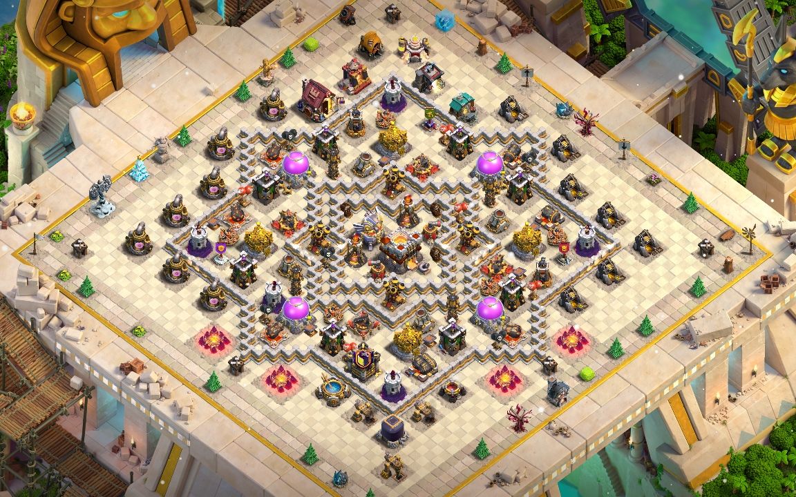 Town Hall 11 Hybrid Base layout by Collomb