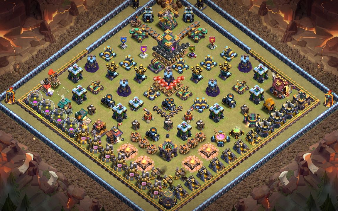 Town Hall 14 Hybrid Base layout by DarkShpink