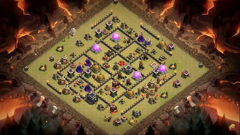 Town Hall 9 War Base layout by TReX