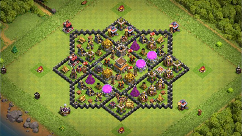 Town Hall 8 Farming Base layout by TReX