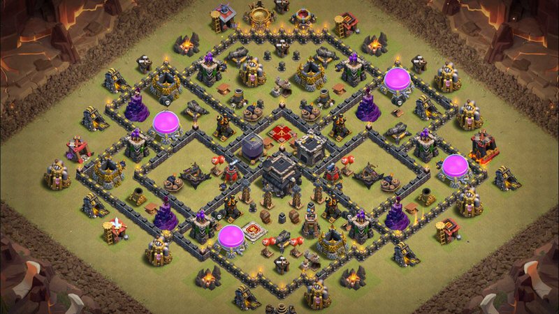 Town Hall 9 War Base layout by TReX