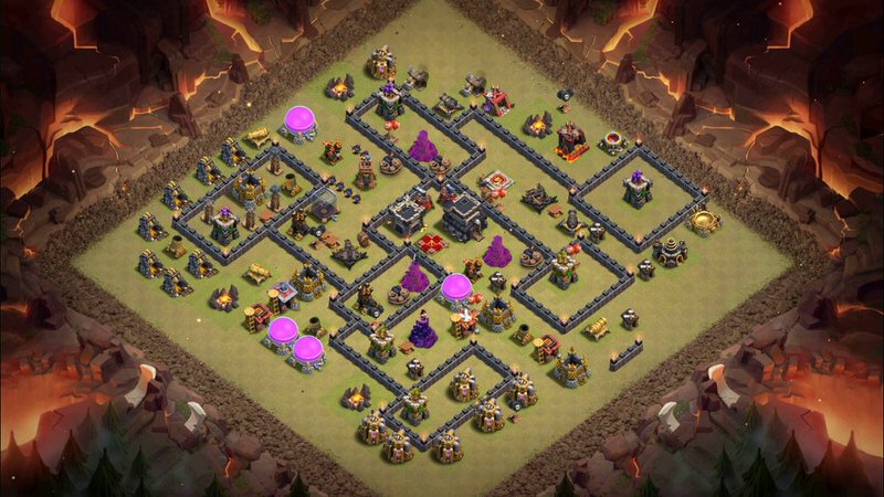 Town Hall 9 War Base layout by TReX