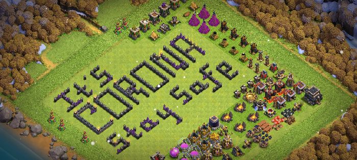 Town Hall 9 Fun Base layout by MR.AVENGER