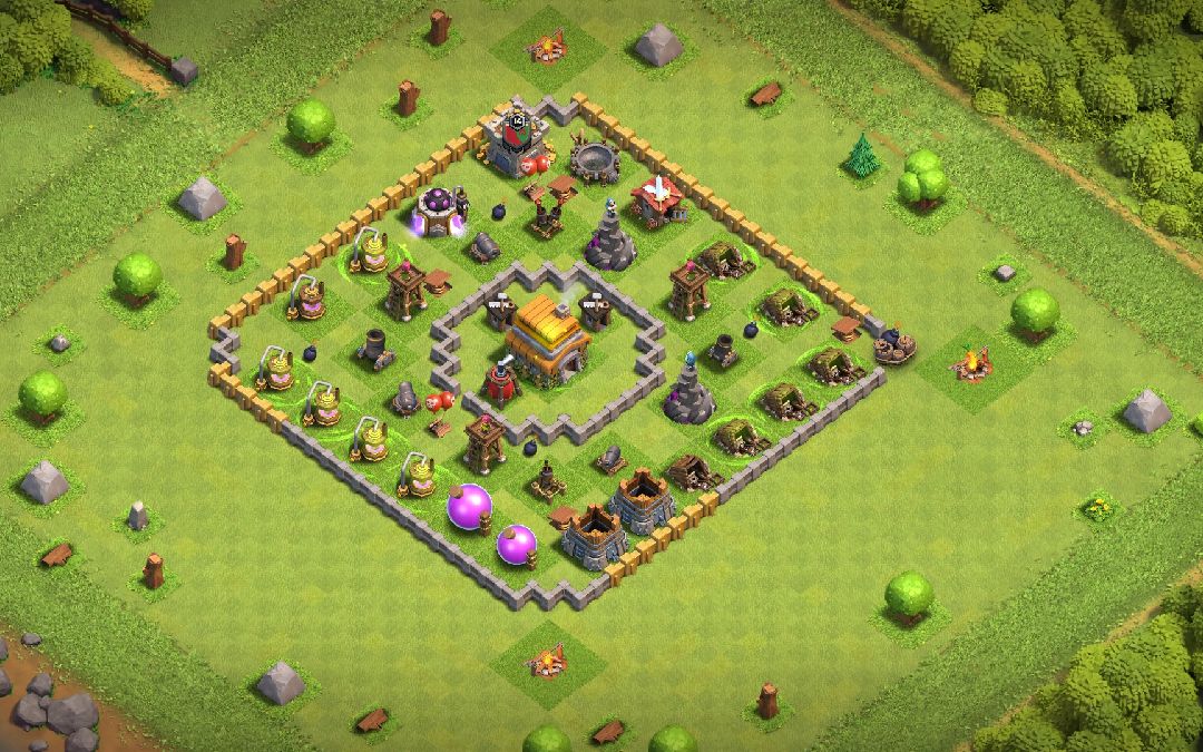 Town Hall 6 War Base layout by SONU