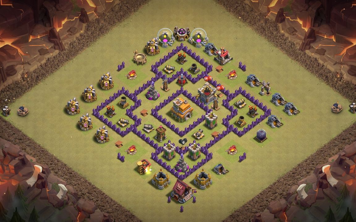 Town Hall 7 CWL Base layout by Dark Devil