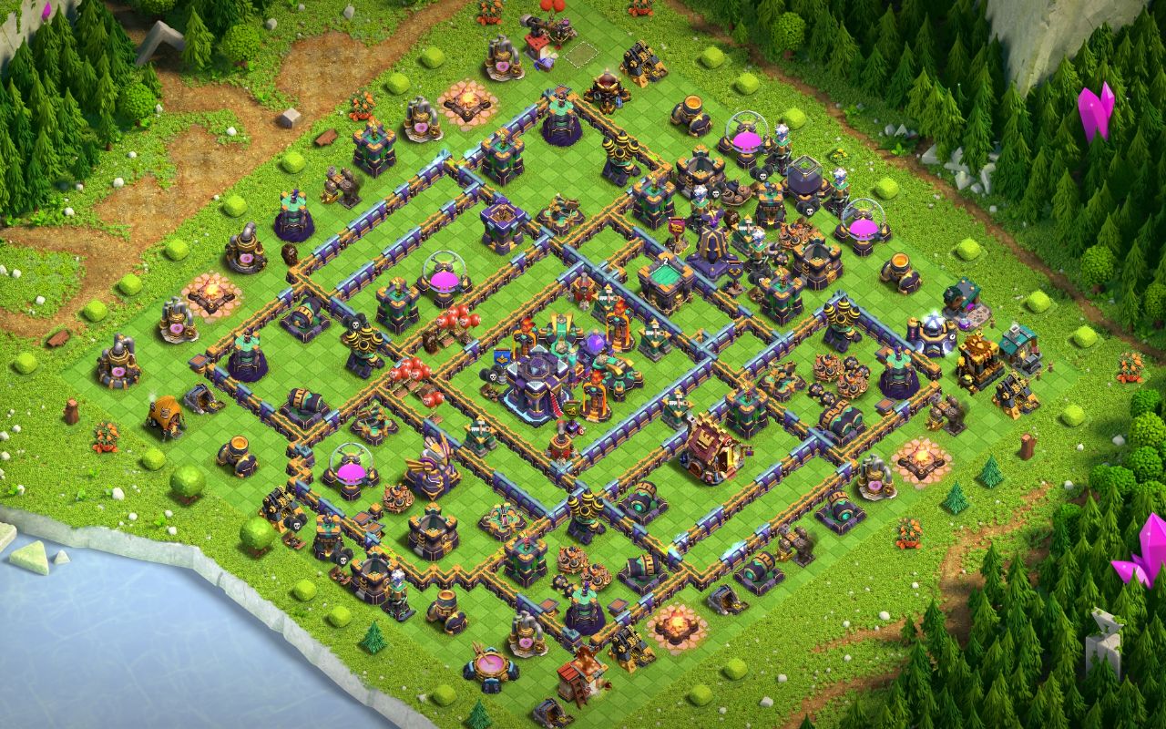 Town Hall 15 Trophy Base layout by Shakil Ahmed