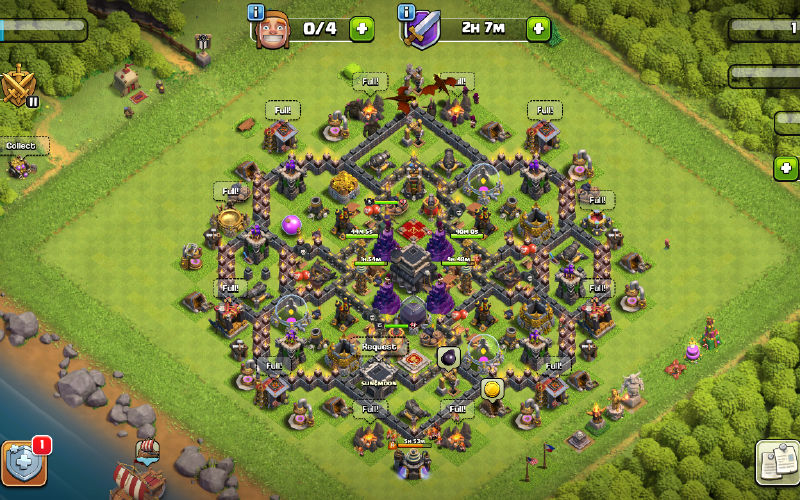 Town Hall 9 Trophy Base layout by Mr.Anti 3 Star