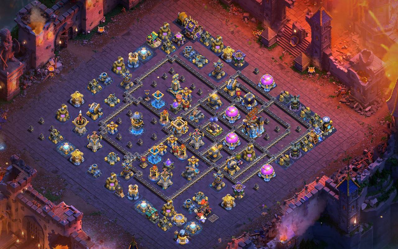 Town Hall 18 Trophy Base layout by HERO SINA