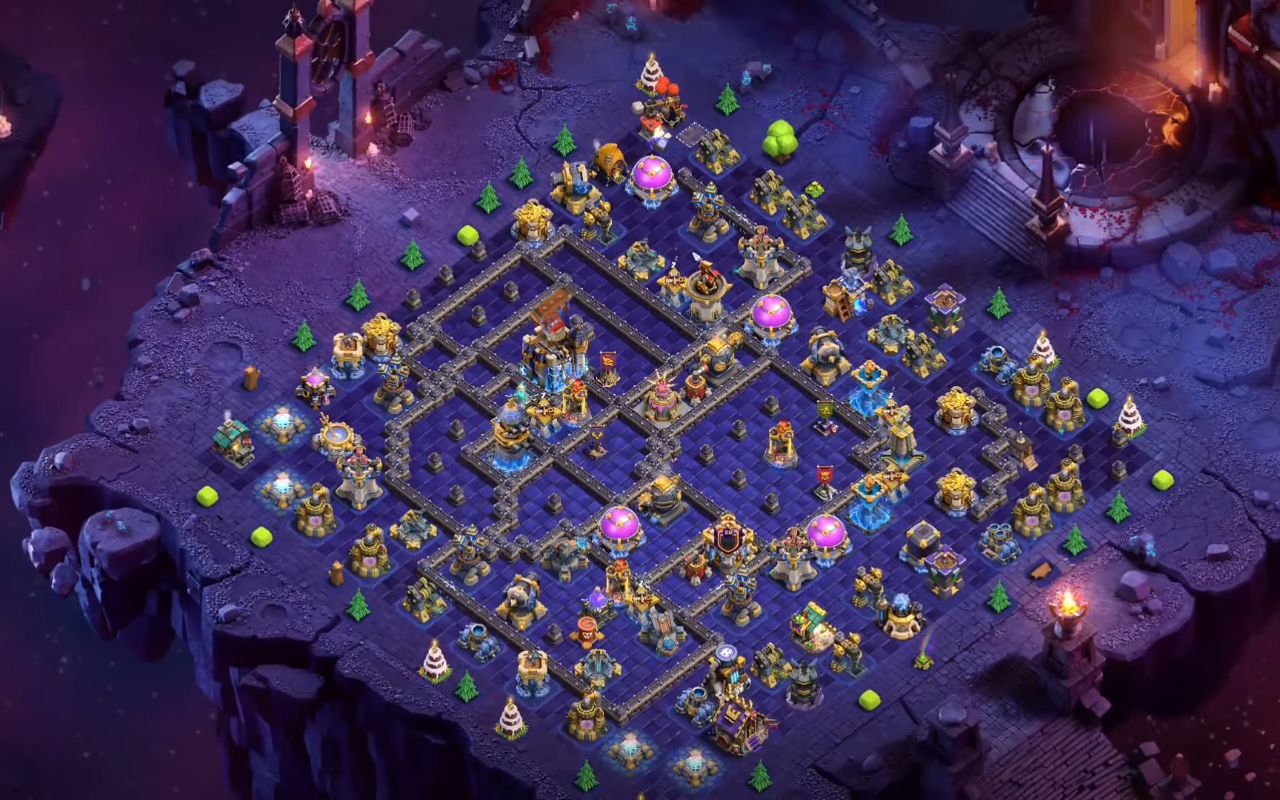 Town Hall 18 War Base layout by Deltarazort
