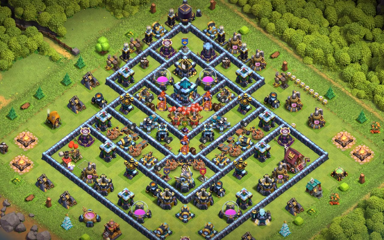 Town Hall 13 Trophy Base layout by Ancient Griffin