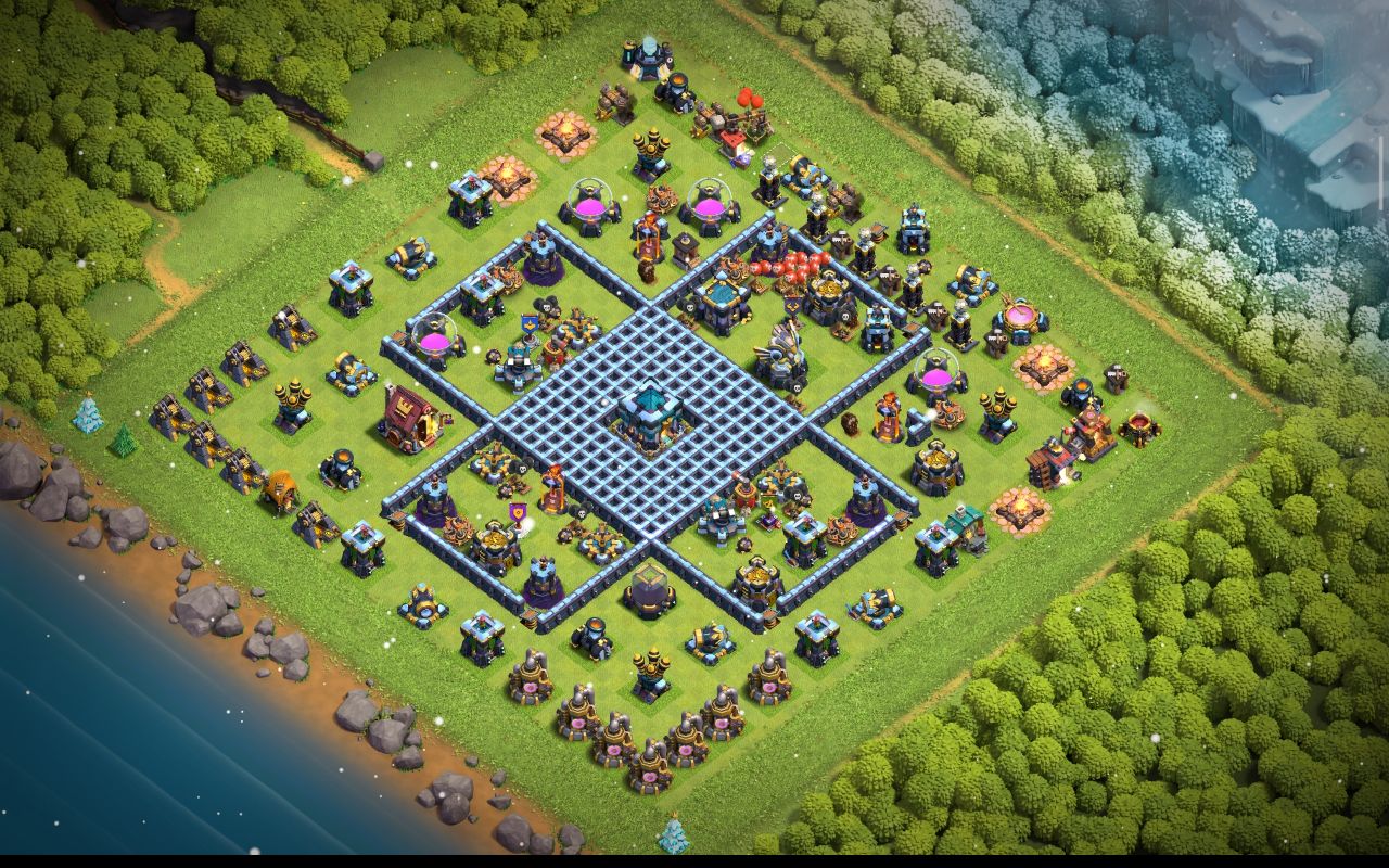 Town Hall 13 Hybrid Base layout by ادخل الكلان  اذه أنته عربي  ومنور