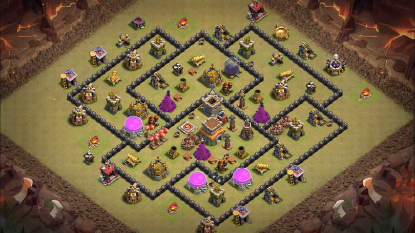 Town Hall 8 War Base layout by TReX