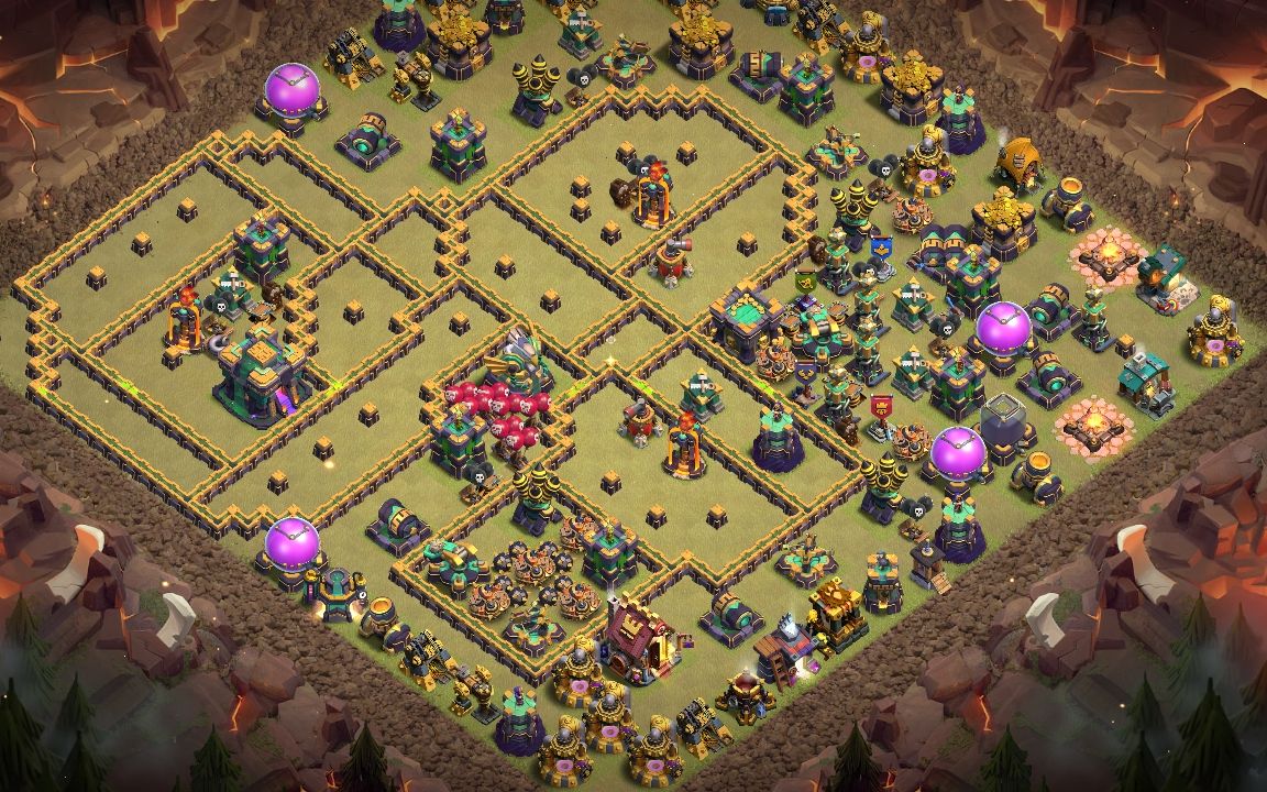 Town Hall 14 Trophy Base layout by كلان#2G2QGQG08