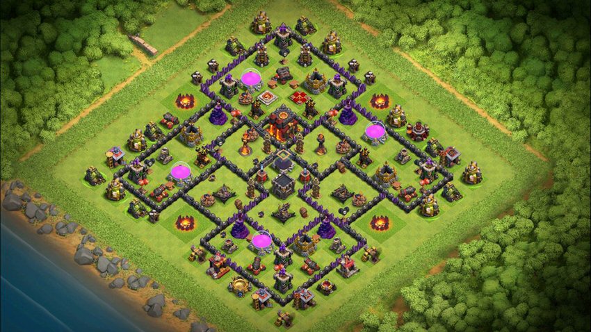 Town Hall 10 Trophy Base layout by TReX