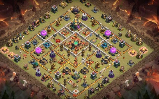Town Hall 14 War Base layout by Gaming Sanged