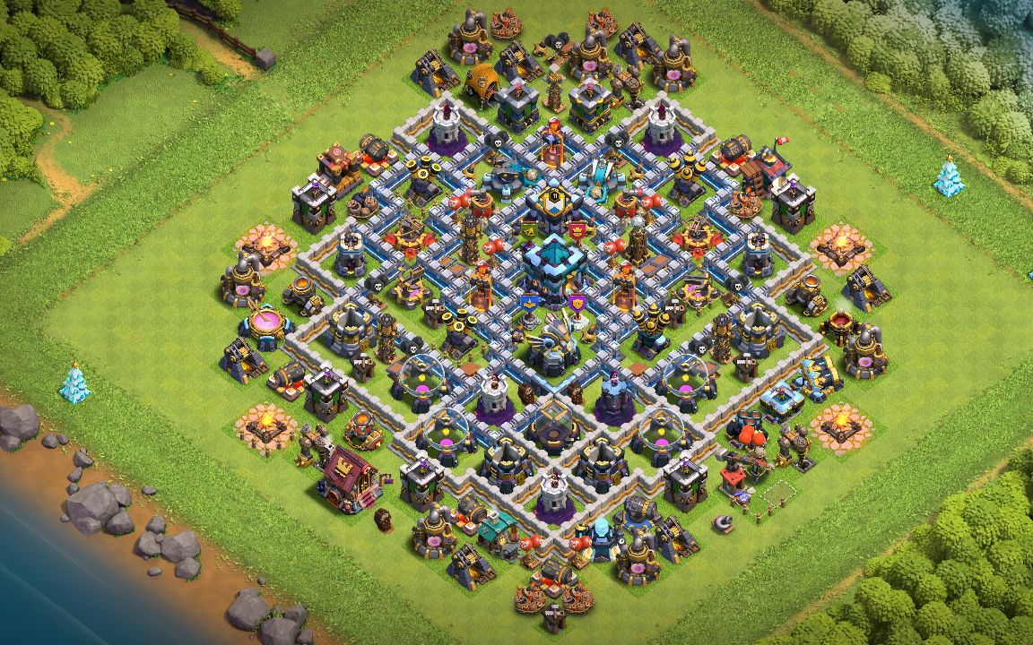 Town Hall 13 CWL Base layout by Amir