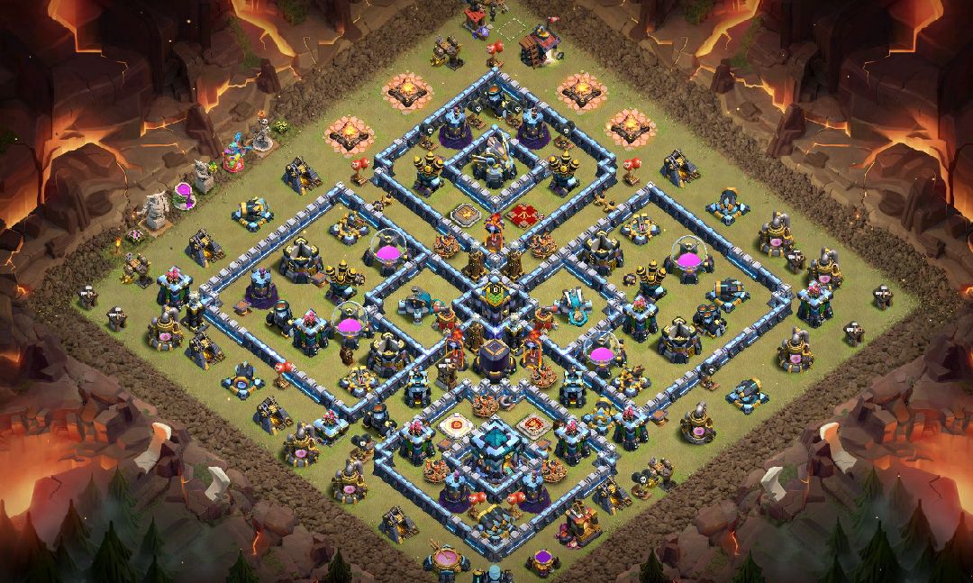 Town Hall 13 War Base layout by cidones