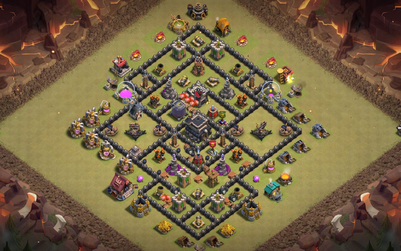 Town Hall 9 War Base layout by Legend No.123