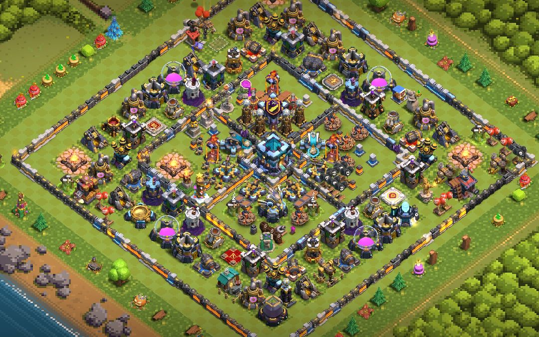 Town Hall 13 Hybrid Base layout by NoBi MayAnK 💙😊