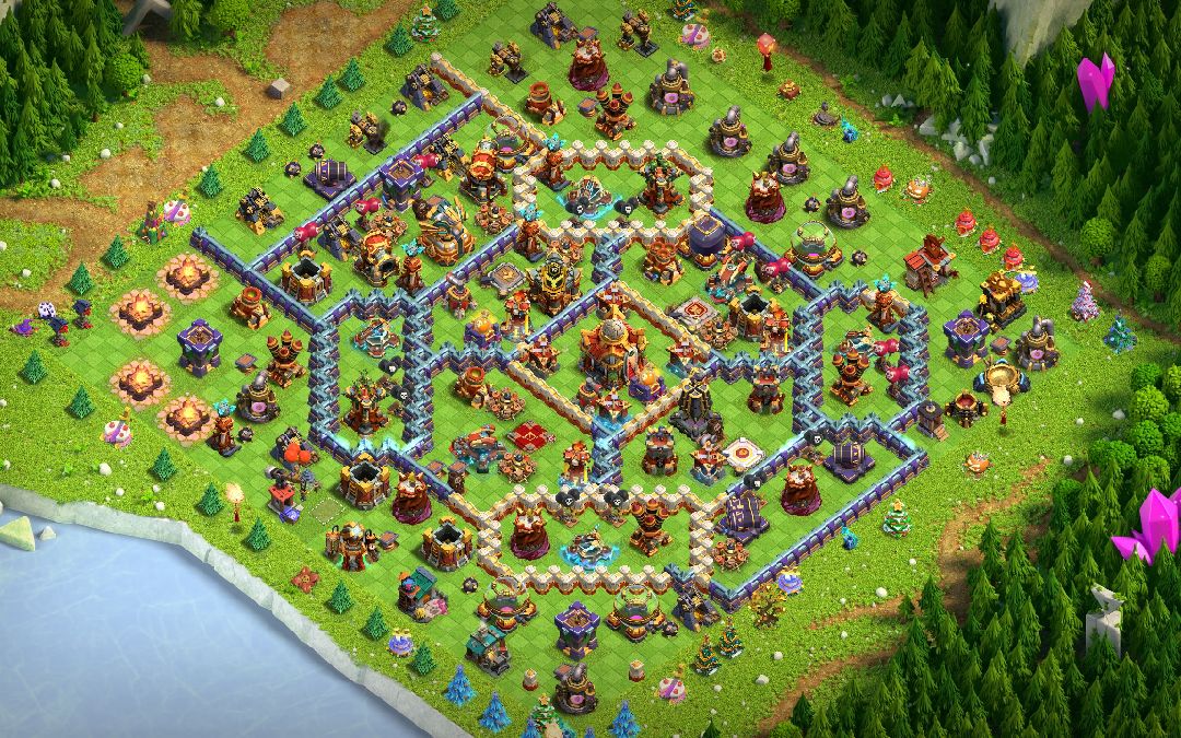 Town Hall 16 Hybrid Base layout by ong Naga