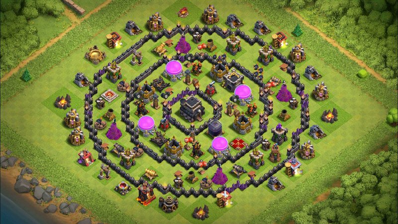 Town Hall 9 Farming Base layout by TReX