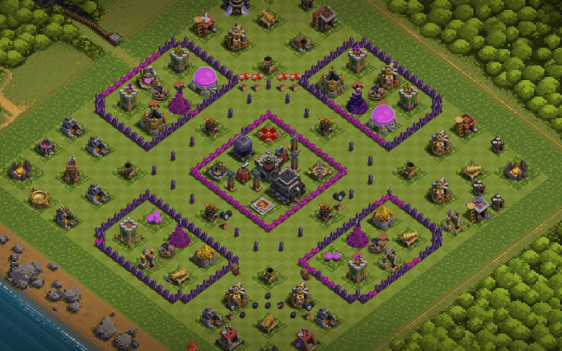 Town Hall 9 War Base layout by NIPE YT