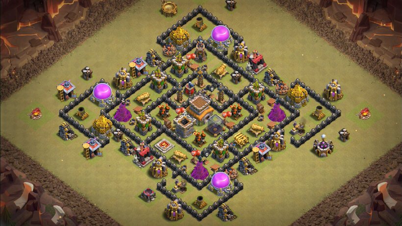 Town Hall 8 War Base layout by TReX