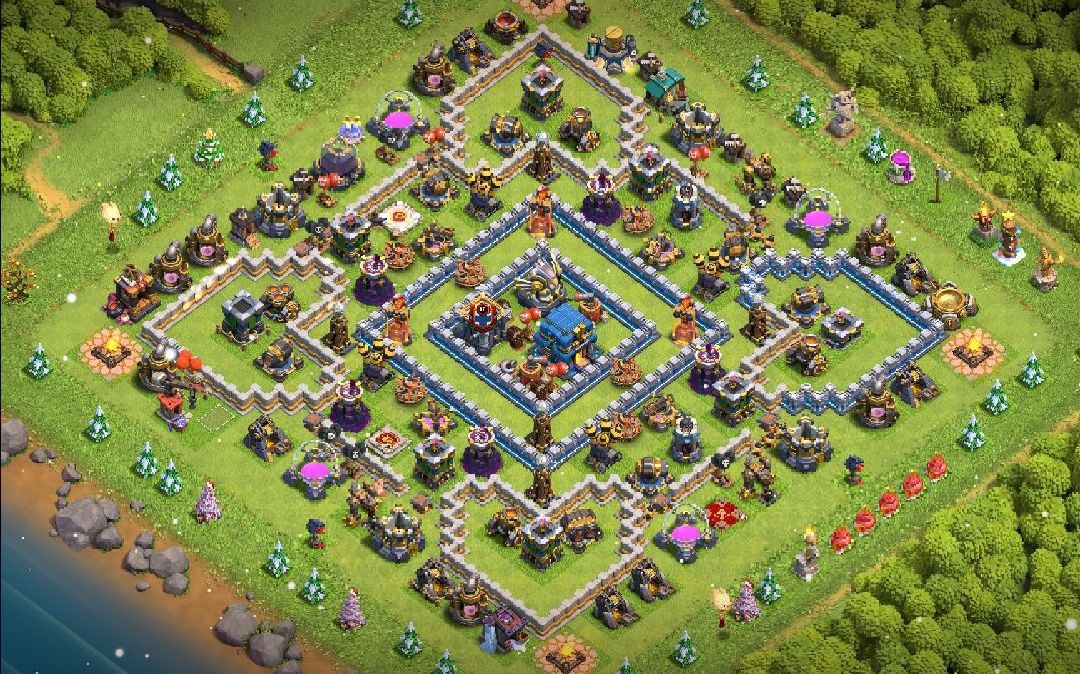Town Hall 12 Trophy Base layout by ardean