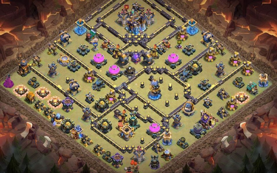 Town Hall 18 Trophy Base layout by BASE MAKER