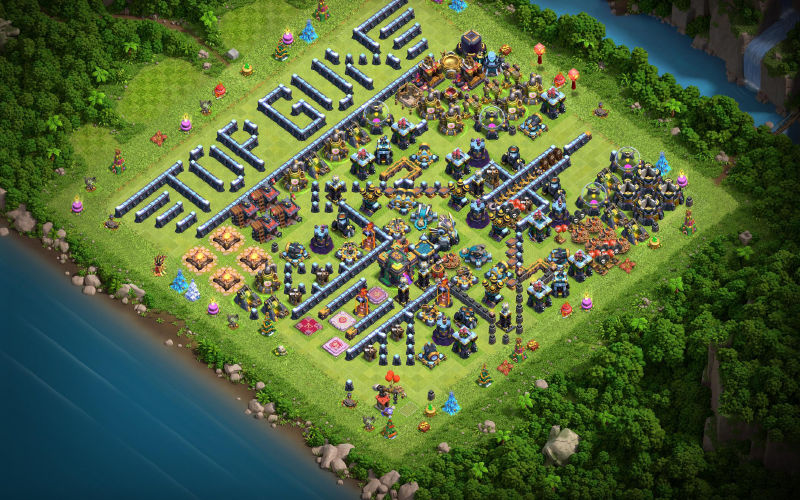Town Hall 14 Fun Base layout by XLR8