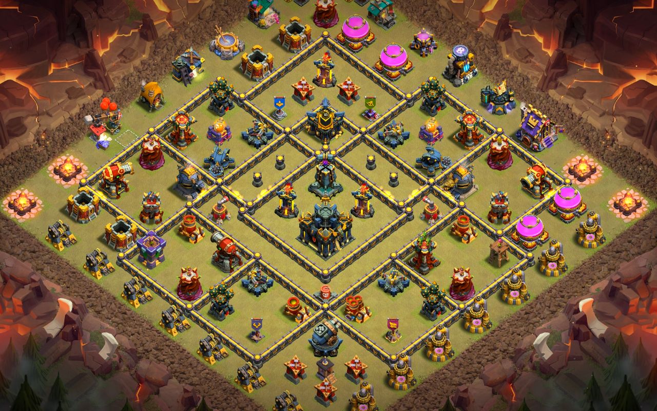 Town Hall 17 War Base layout by Jastineeex
