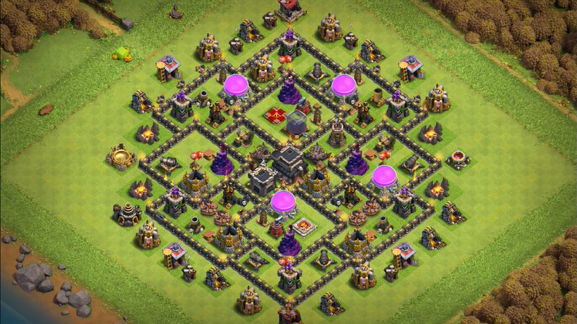 Town Hall 9 Trophy Base layout by TReX