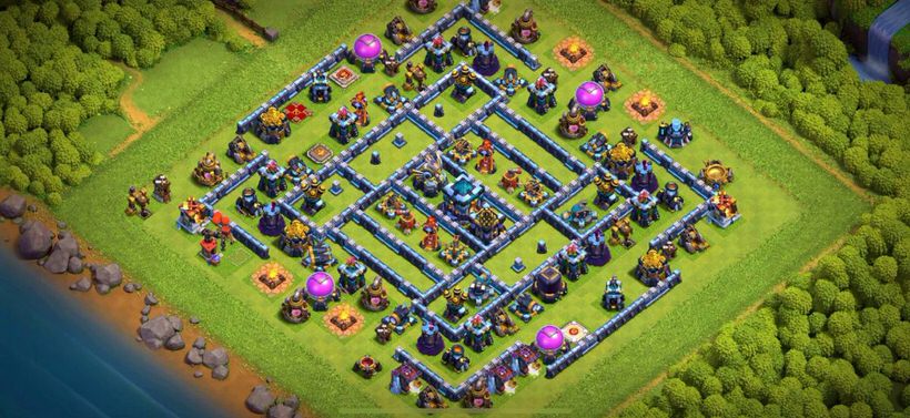 Town Hall 13 Trophy Base layout by TReX