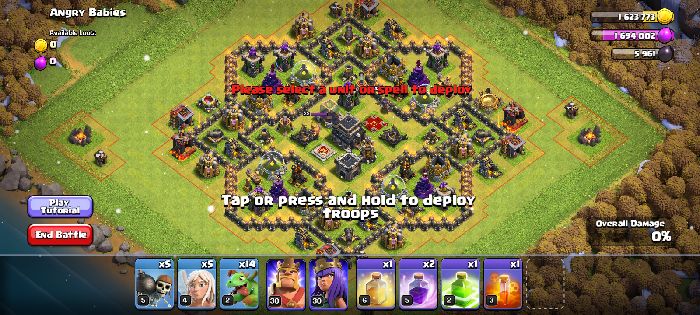 Town Hall 9 Trophy Base layout by User