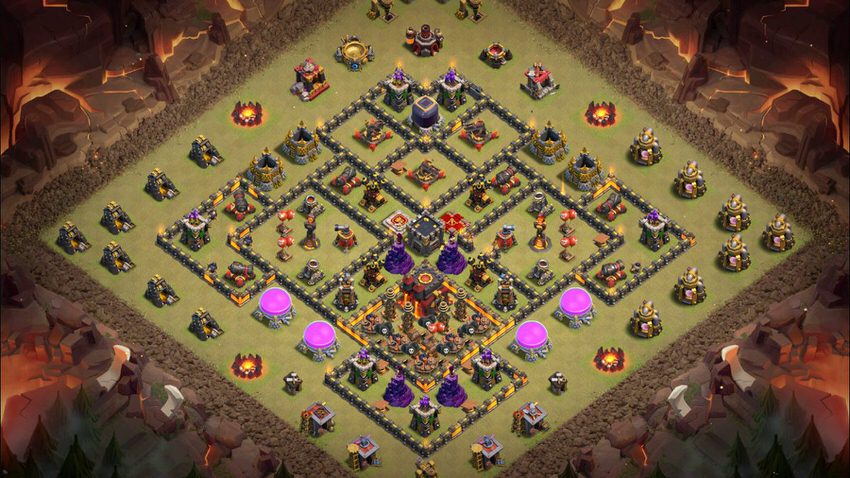 Town Hall 10 War Base layout by TReX