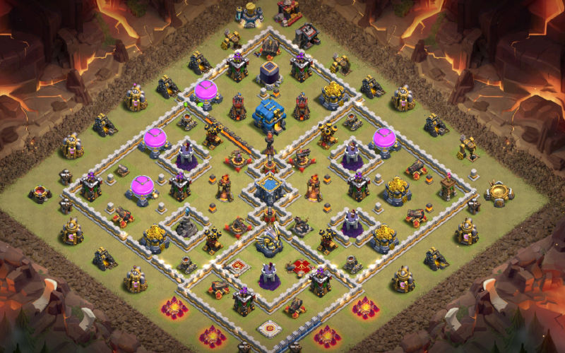 Town Hall 12 War Base layout by BeaTrix™