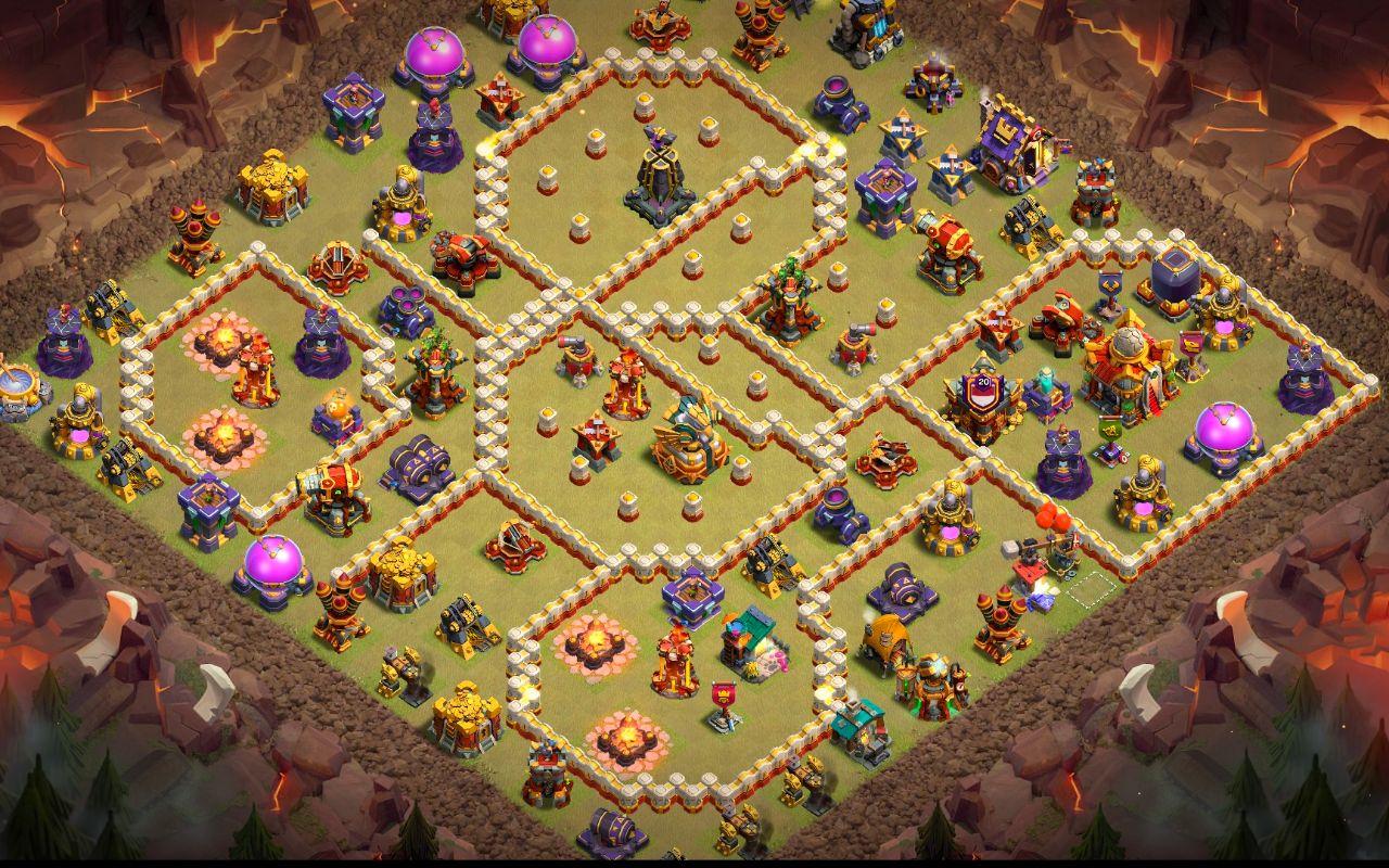 Town Hall 16 War Base layout by Reza Gunawan Atmajaya