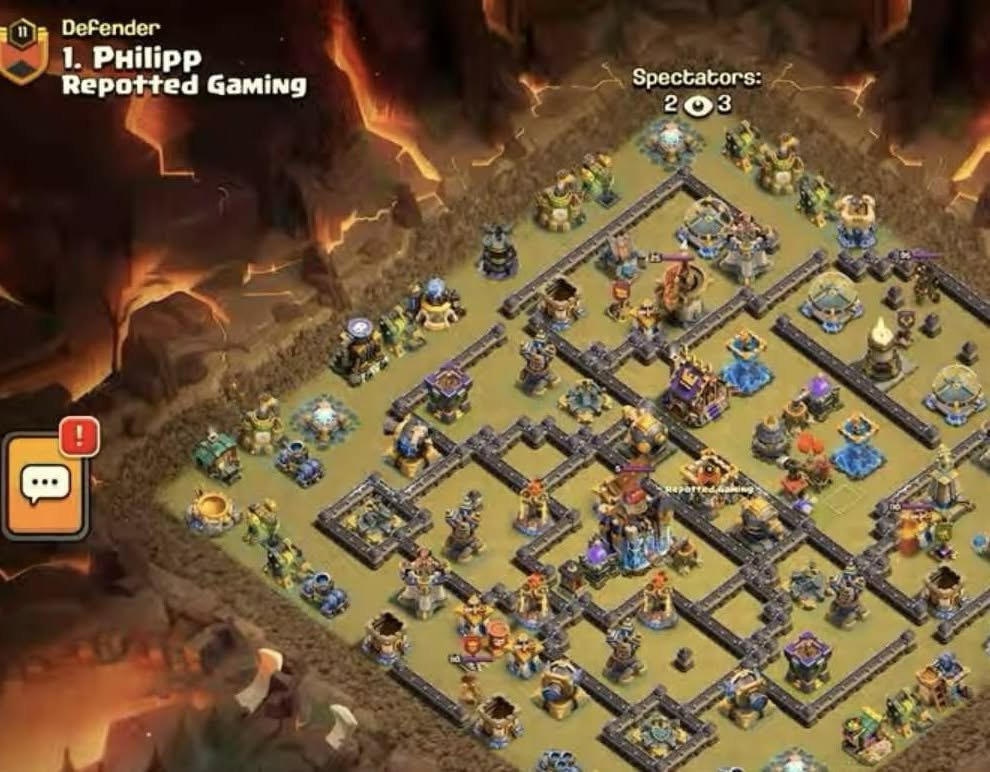 Town Hall 18 War Base layout by XLR8