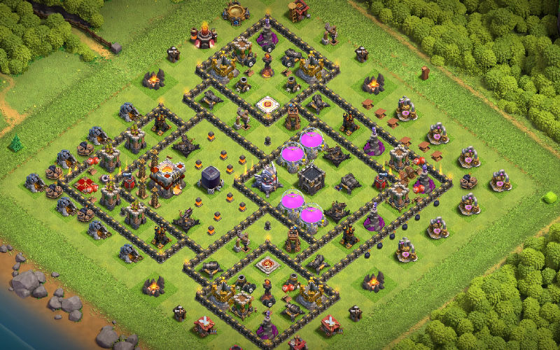 Town Hall 11 Trophy Base layout by Sean