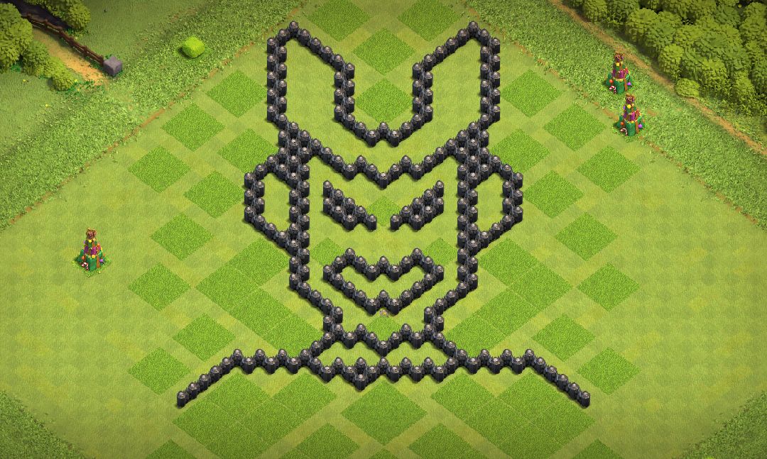 Town Hall 8 Fun Base layout by TakeruPlays