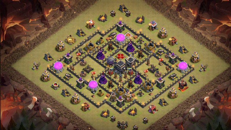 Town Hall 9 War Base layout by TReX