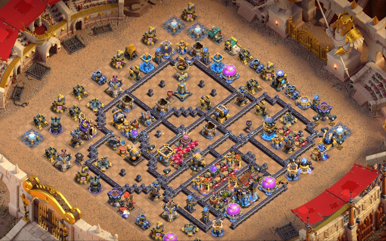 Town Hall 18 War Base layout by Deltarazort