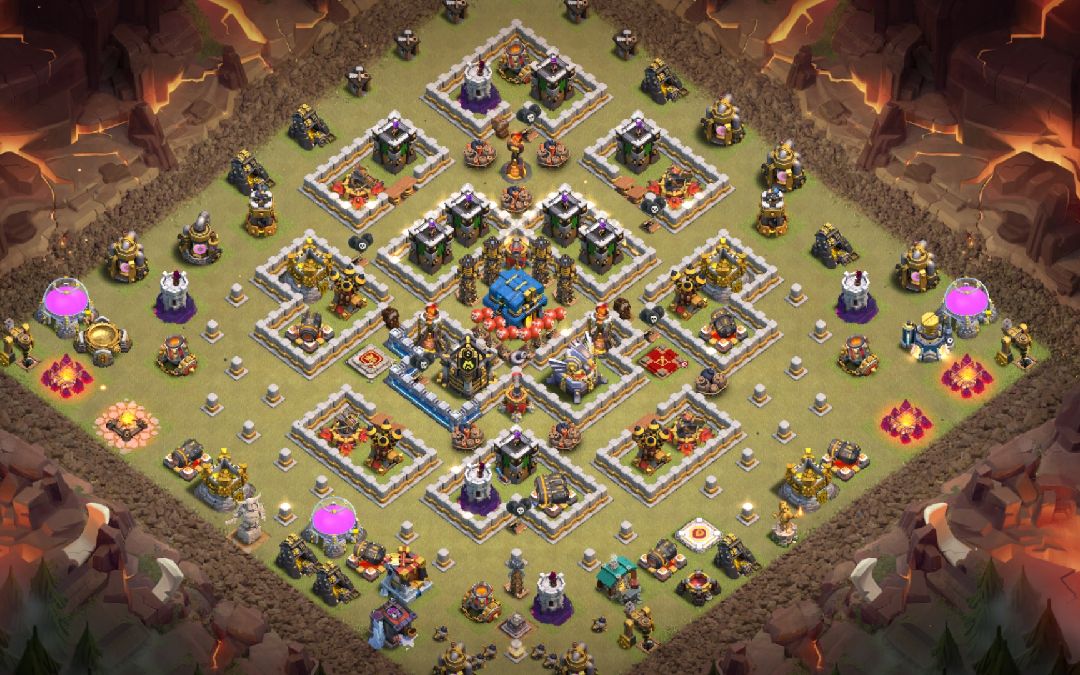 Town Hall 12 War Base layout by Owshii