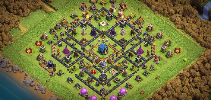 Town Hall 12 Hybrid Base layout by TUDU