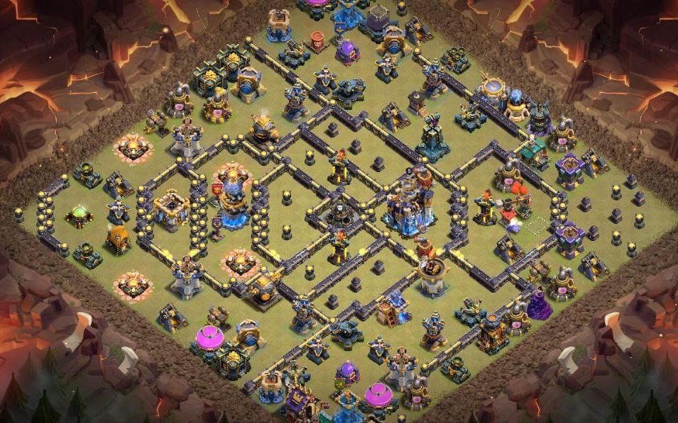 Town Hall 18 Trophy Base layout by BASE MAKER