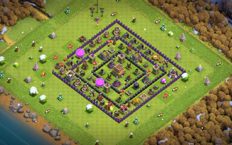 Town Hall 8 Hybrid Base layout by Miguel
